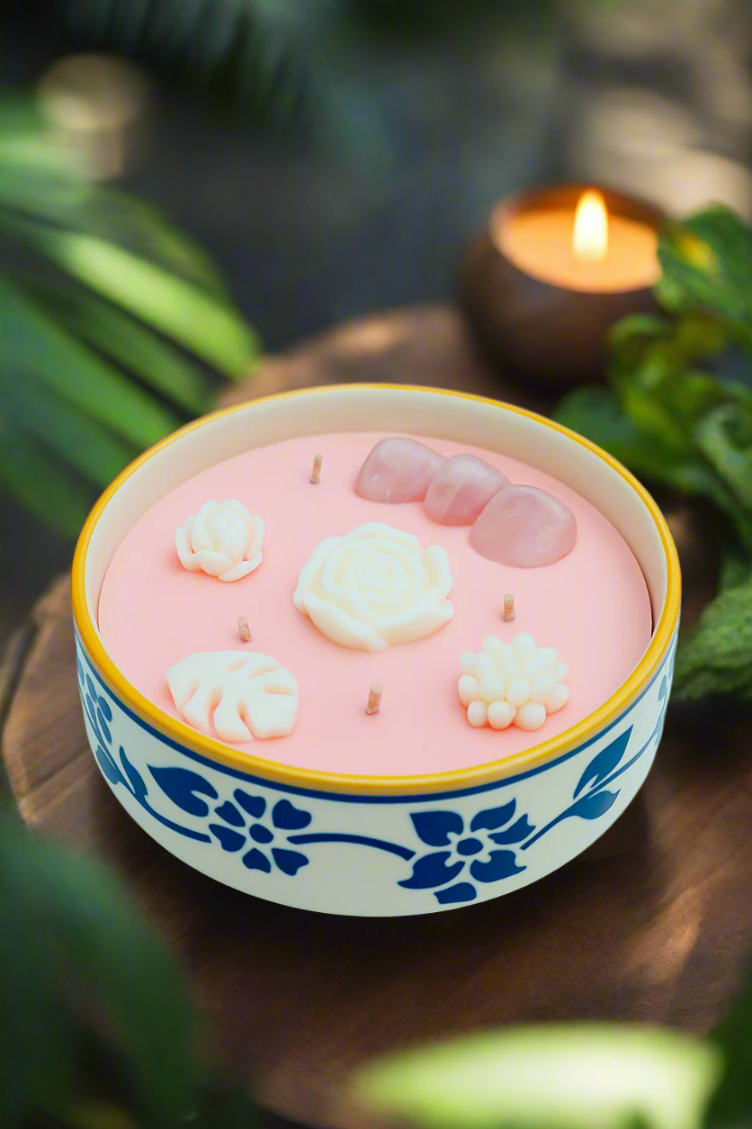 Healing Crystal Candle