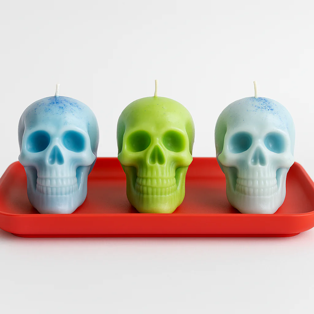 Scull Candle