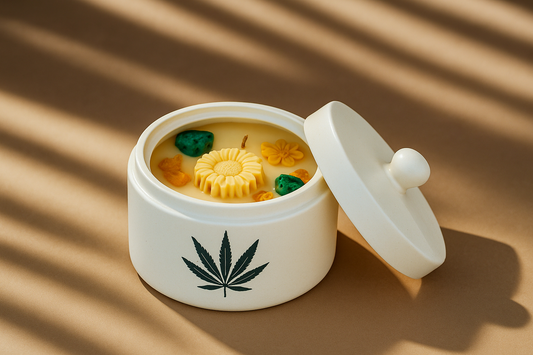 Ceramic Crystal Healing Candle - Magic in Mohmaya