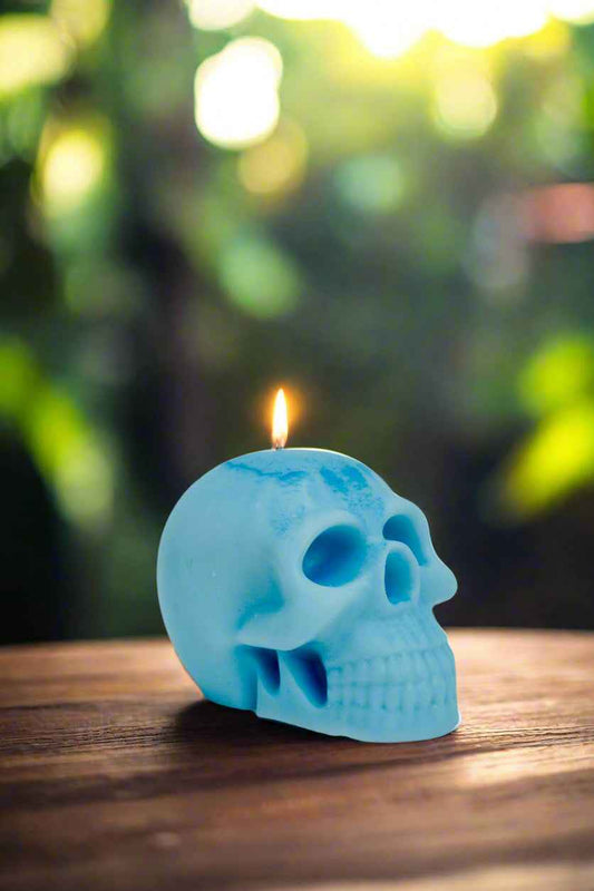Scull Candle