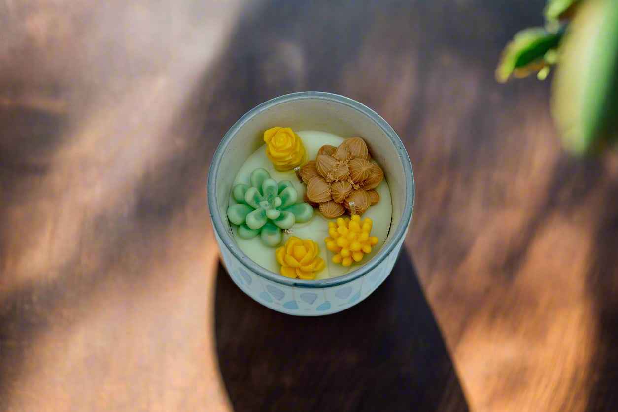 Organic Succulent Candle