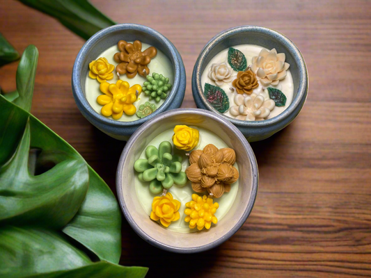 Succulent Herb Garden Candle