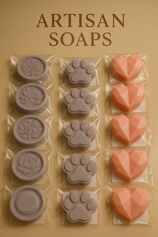 Mini Artisan Soaps - Handcrafted Natural Soap Bars for Gifting & Daily Cleansing