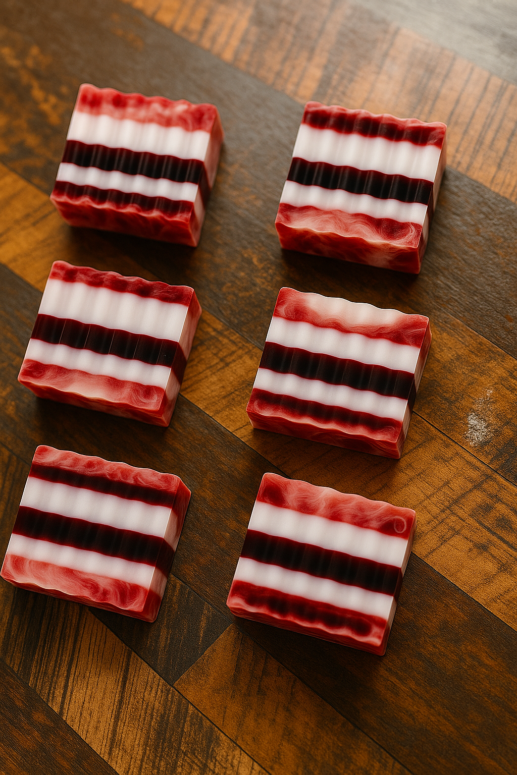 Winter-themed Ayurvedic melt-and-pour soap bars - Doctor-formulated eco-conscious natural skincare by Magic in Mohmaya