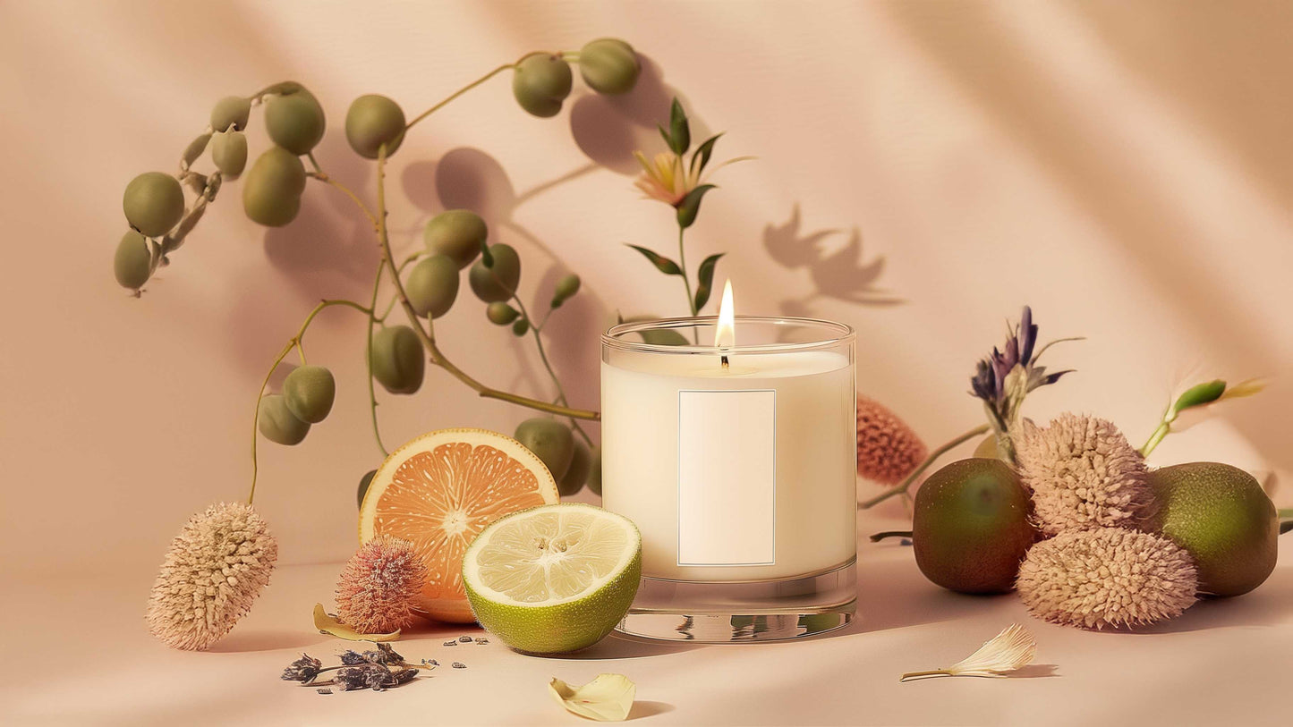 Scented wax tablet and candle collection with natural botanicals - Magic in Mohmaya home fragrance